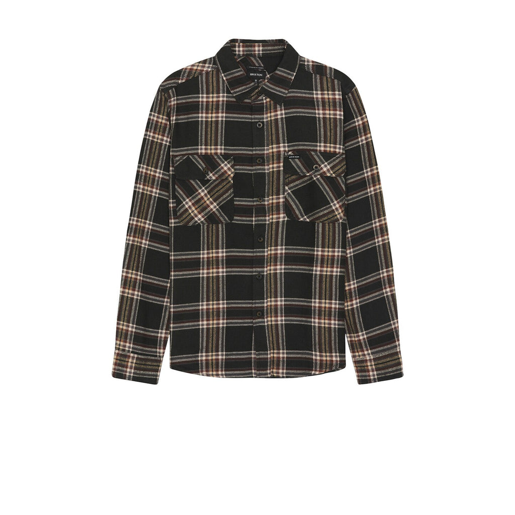 Camisa Bowery Flannel Black Charcoal Off White