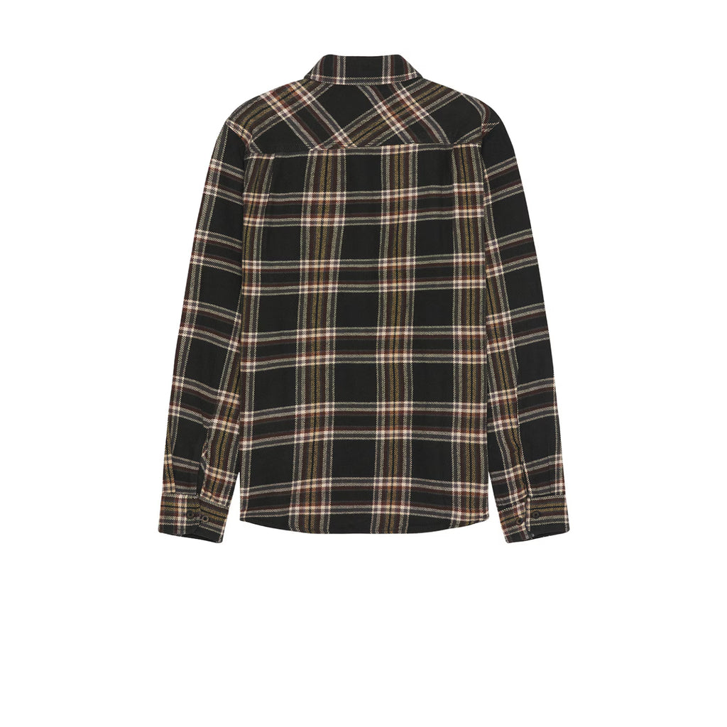 Camisa Bowery Flannel Black Charcoal Off White