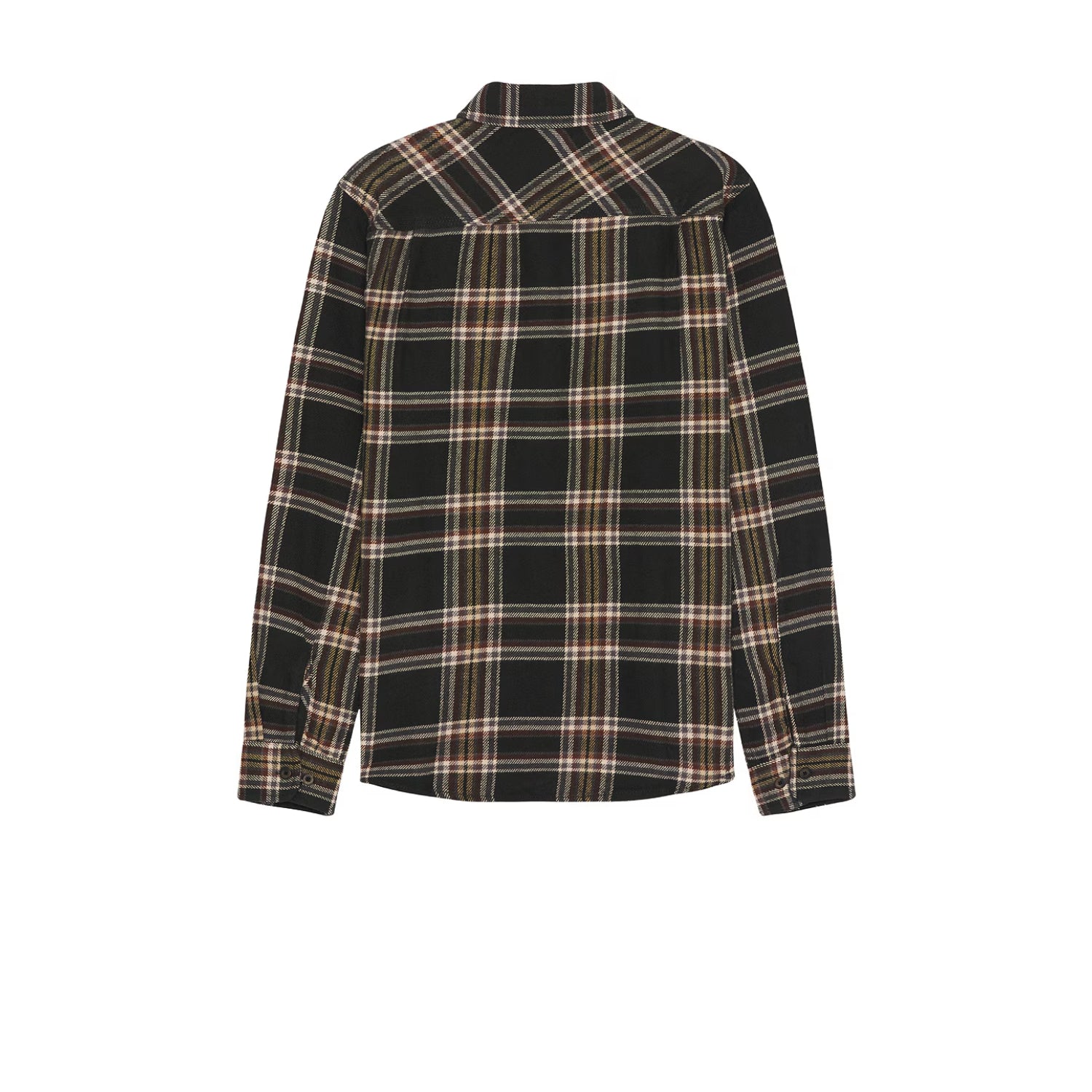Camisa Bowery Flannel Black Charcoal Off White