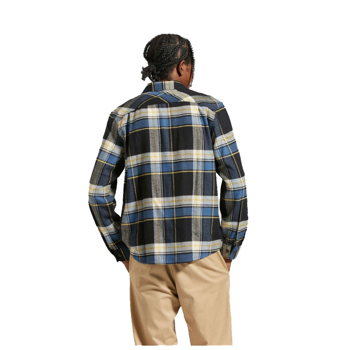 Camisa Brixton Bowery Flannel Joe Blue Plaid