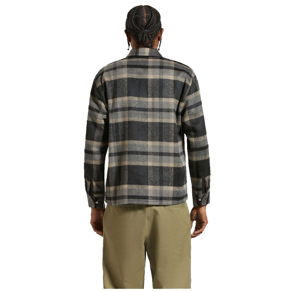 Camisa Brixton Selden Soft Brushed Flannel Overshirt Black Charcoal