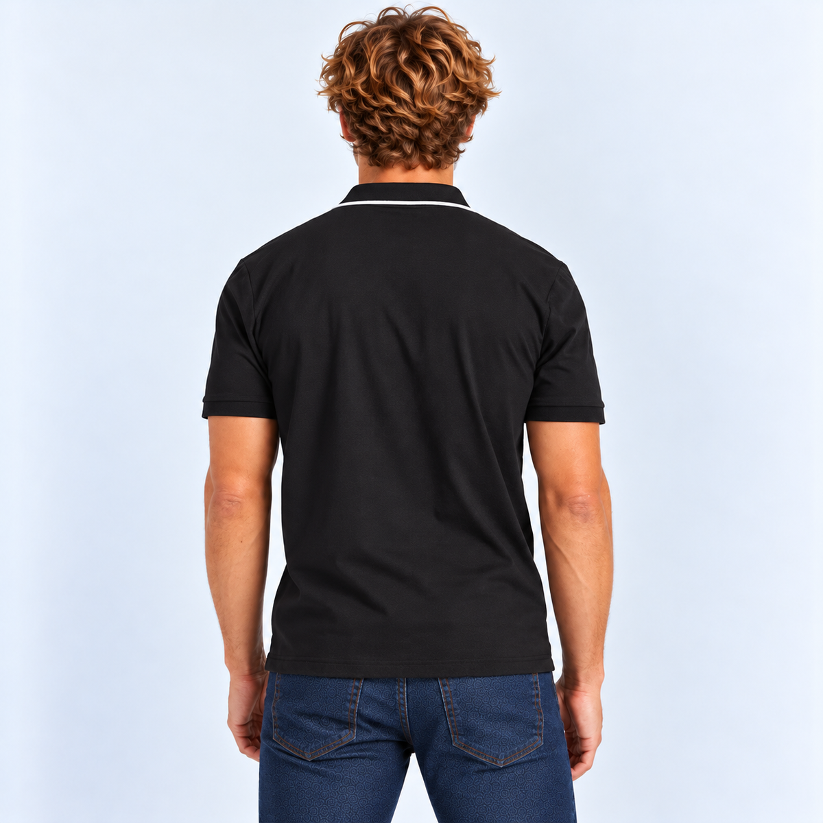 Polera Polo Proper Knit Black