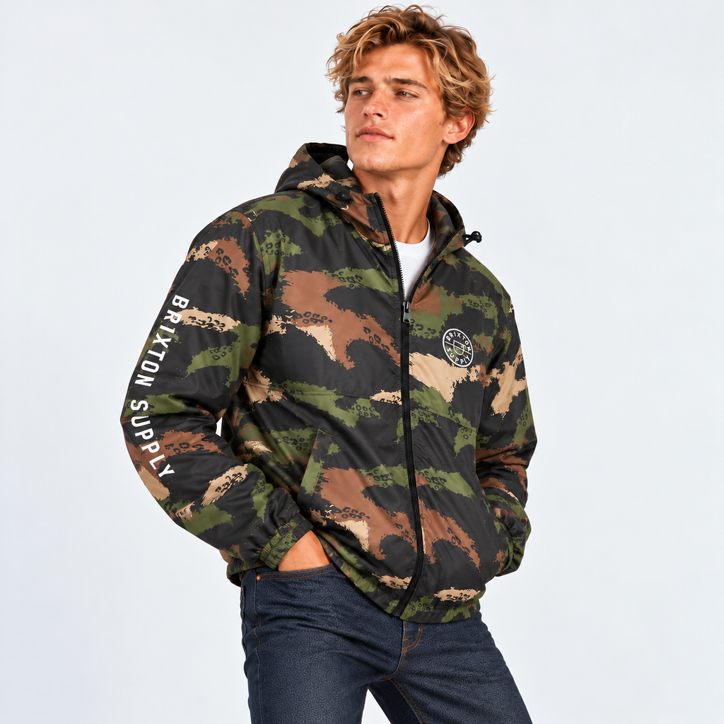 Cortaviento Men Claxton Crest Brushed Camo