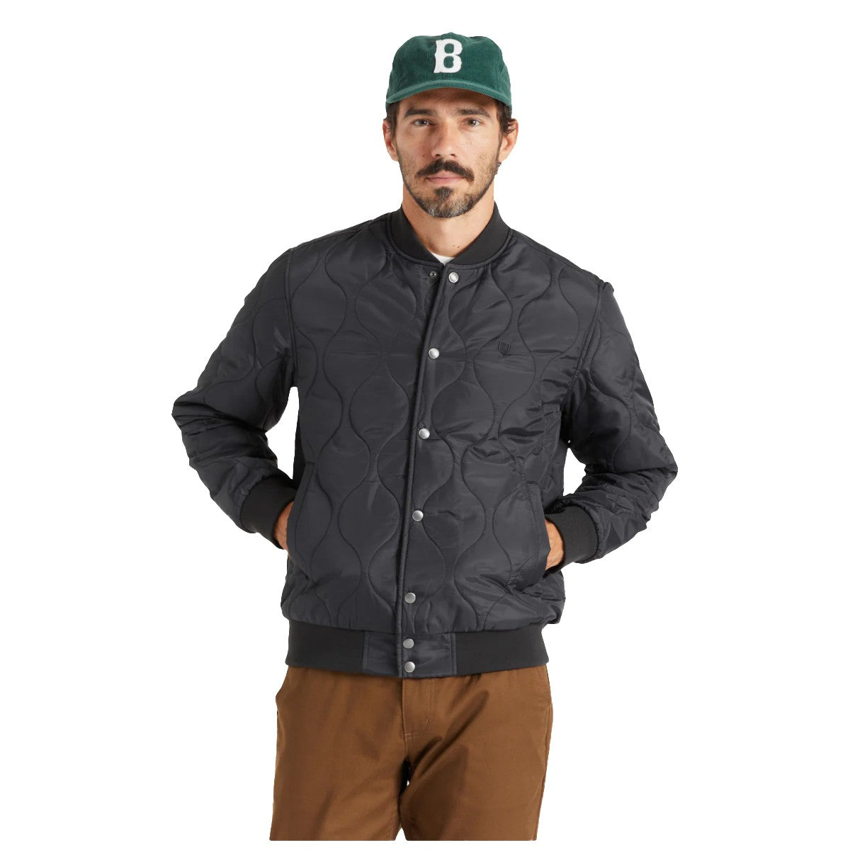 Chaqueta Brixton Dillinger Quilted Bomber Black