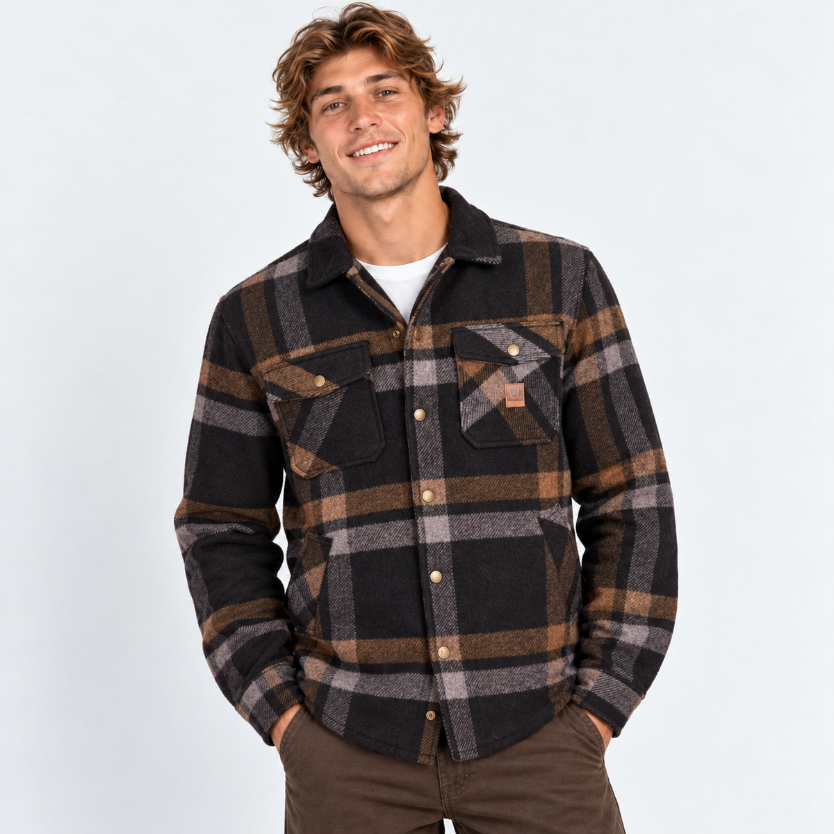 Chaqueta Durham Lines Black Charcoal Desert Palm