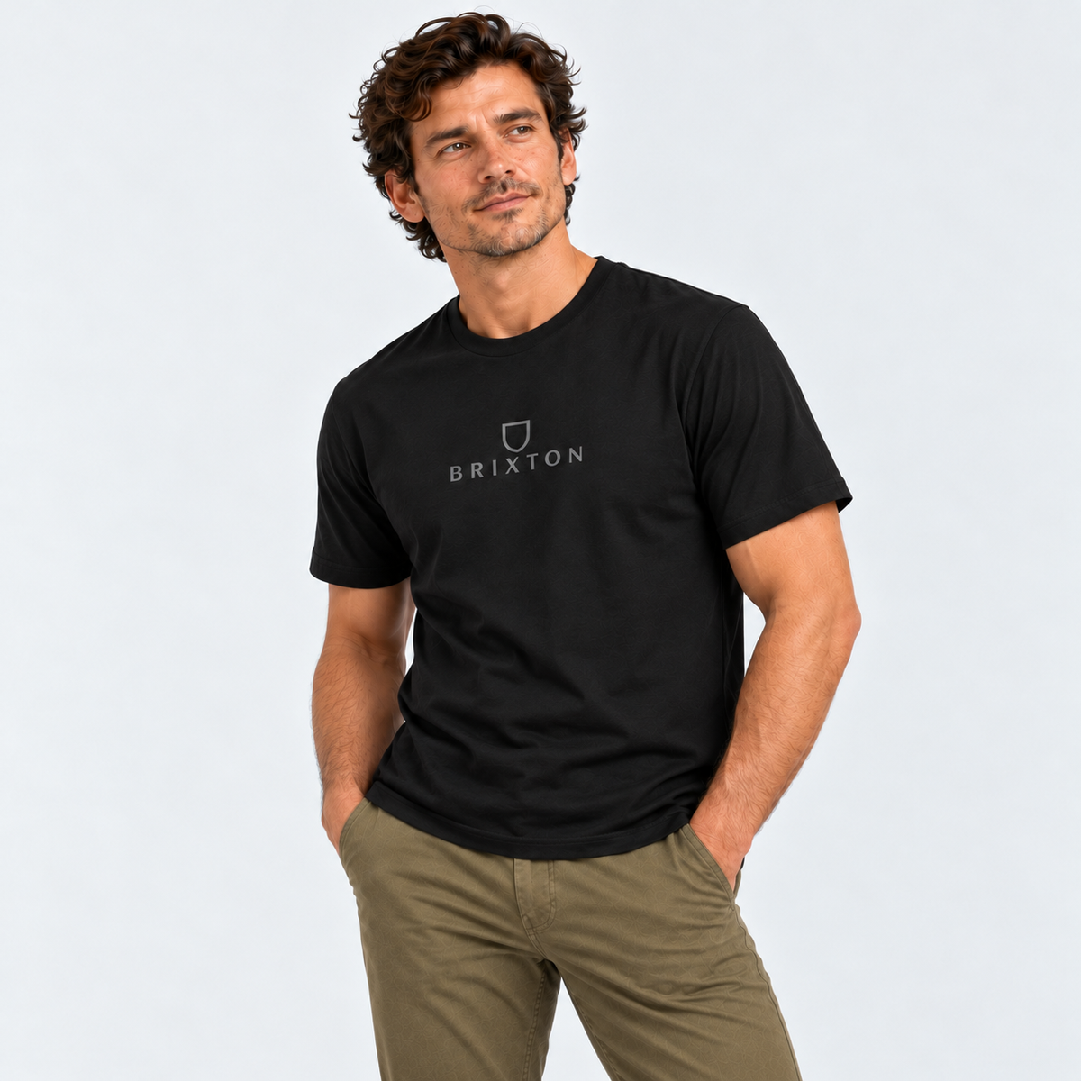 Polera Men Alpha Thread Black Grey