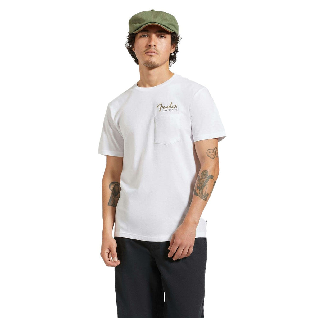 Polera Brixton Fender Volume White