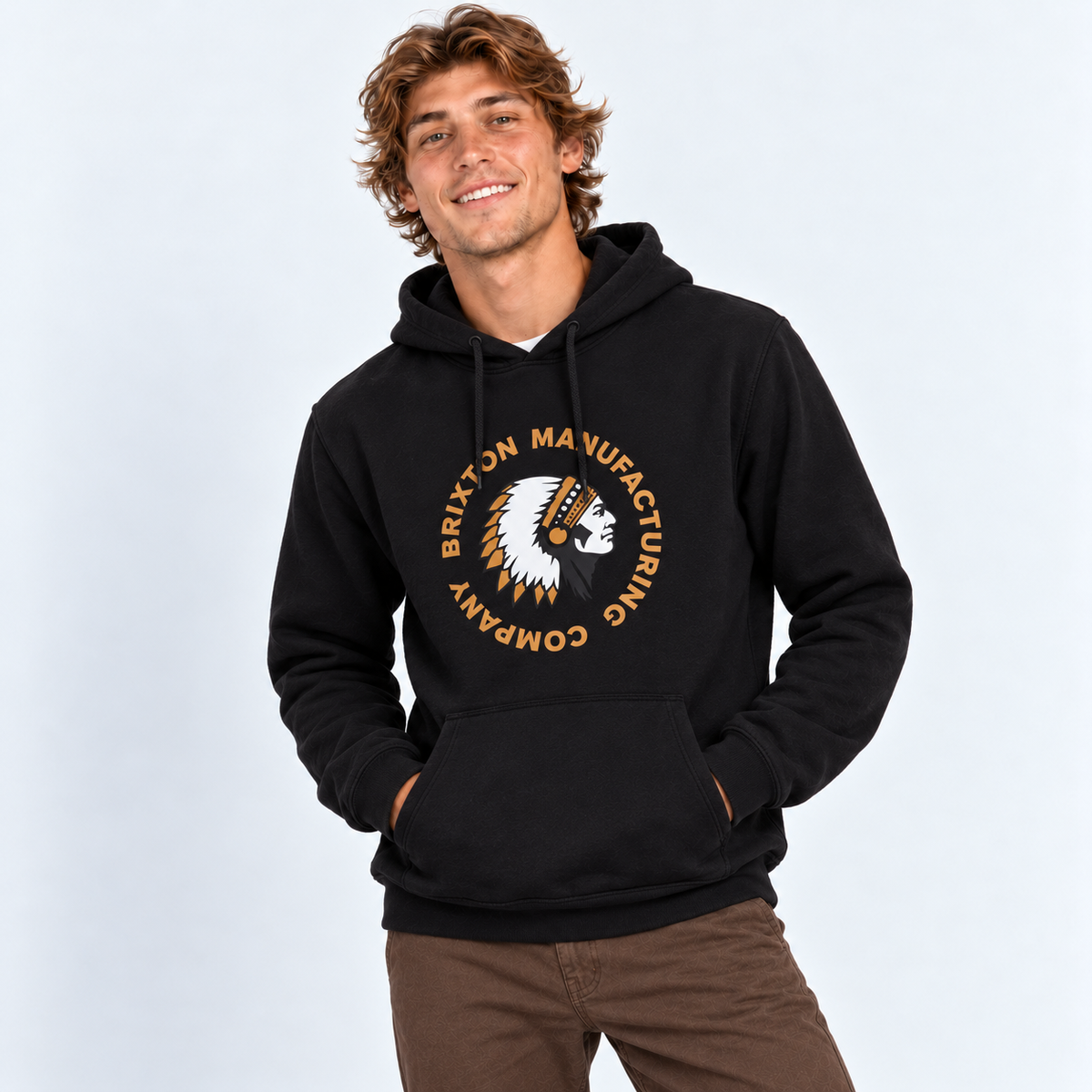 Poleron Rival Stamp Hoodie Black