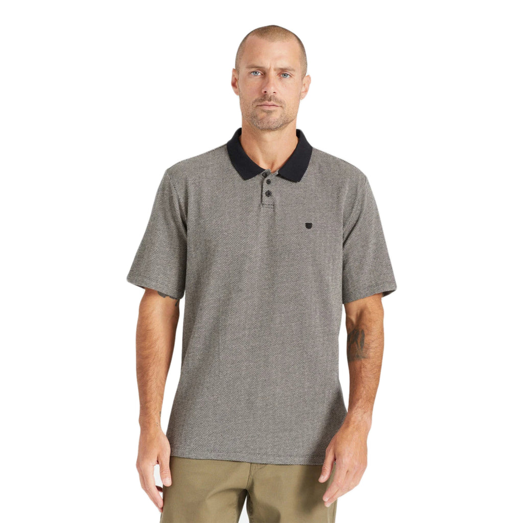 Polera Shield Herringbone Black White