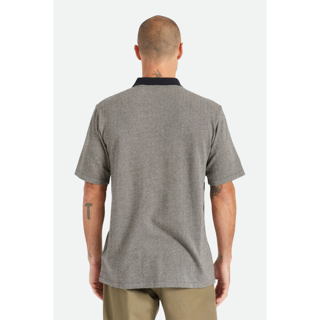 Polera Shield Herringbone Black White