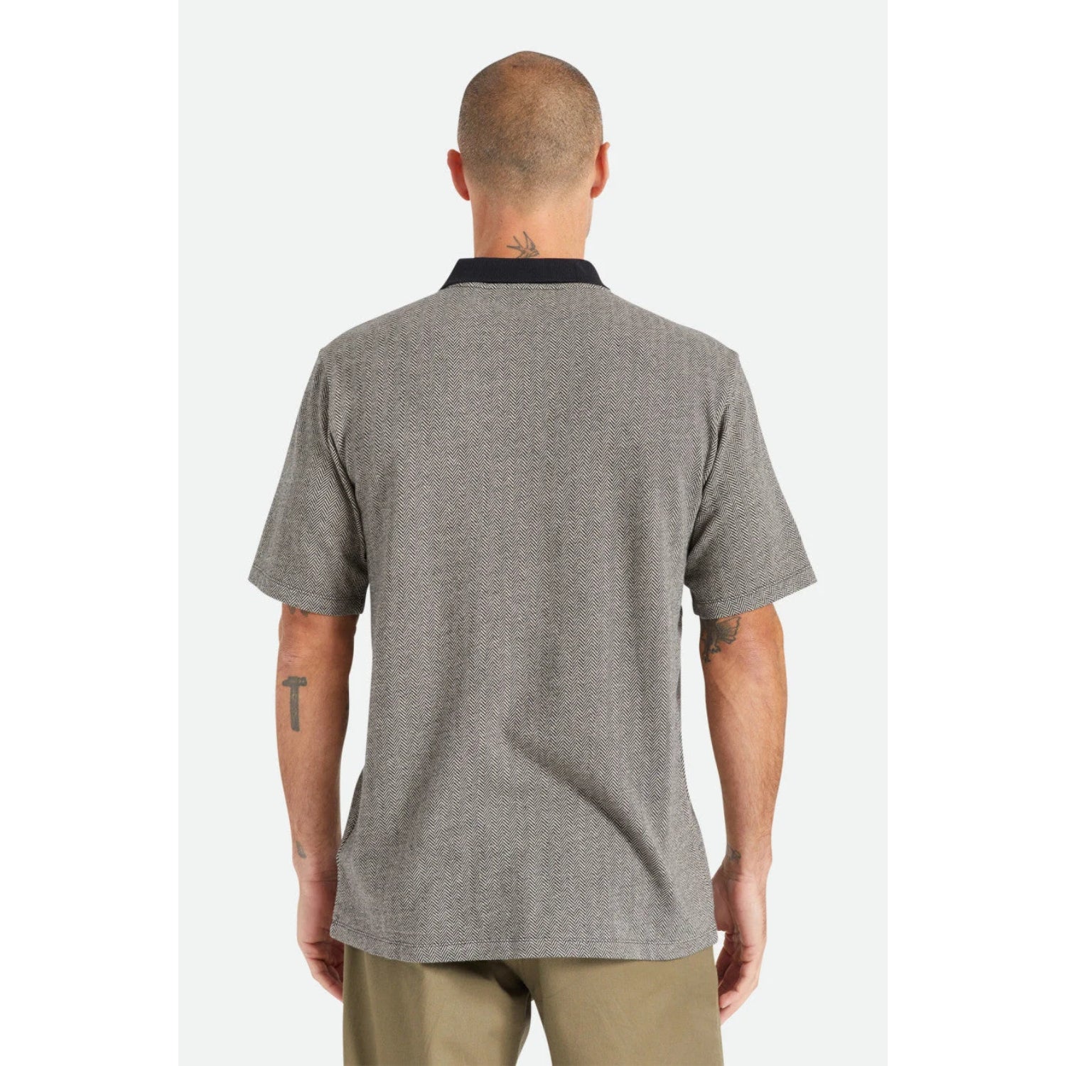Polera Shield Herringbone Black White