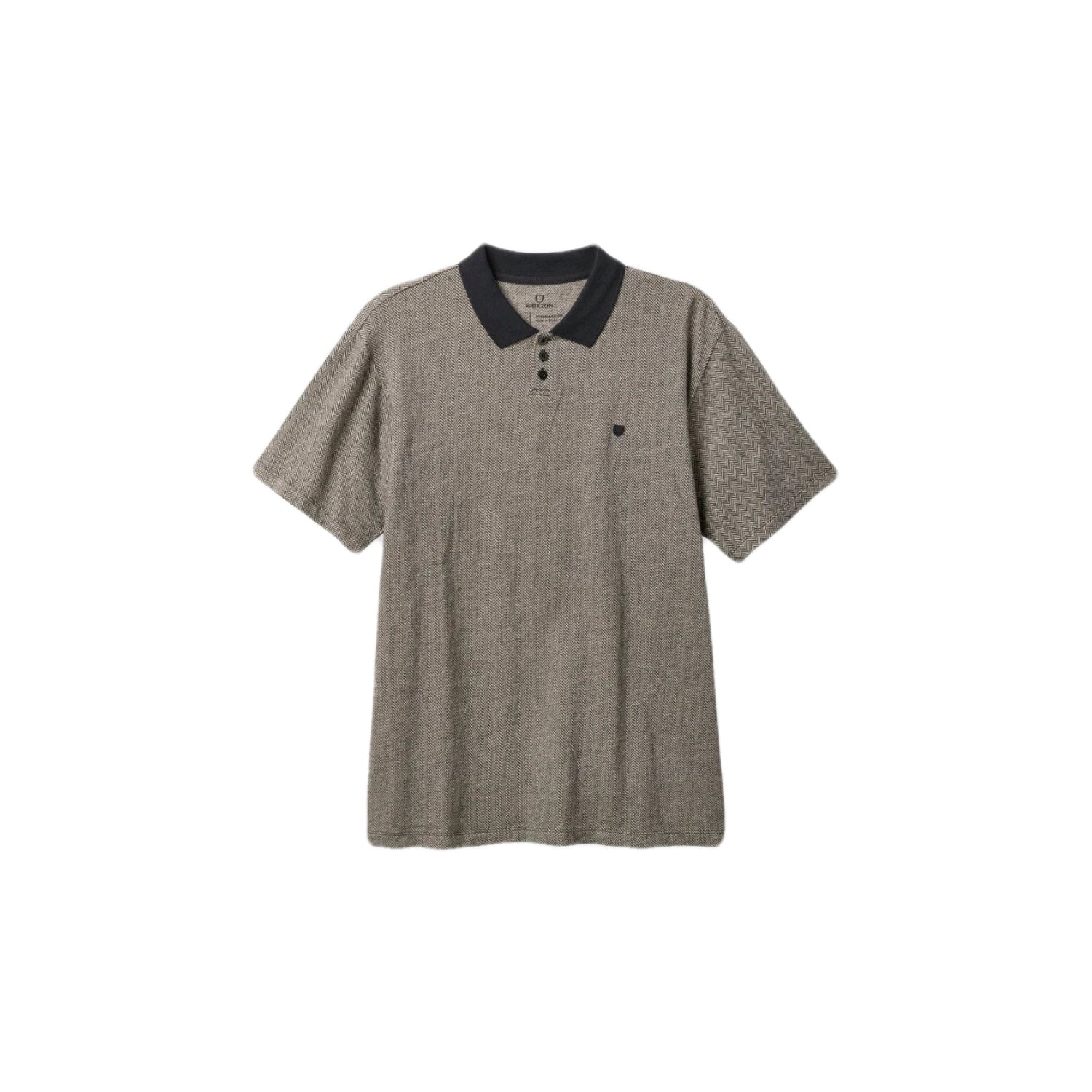 Polera Shield Herringbone Black White