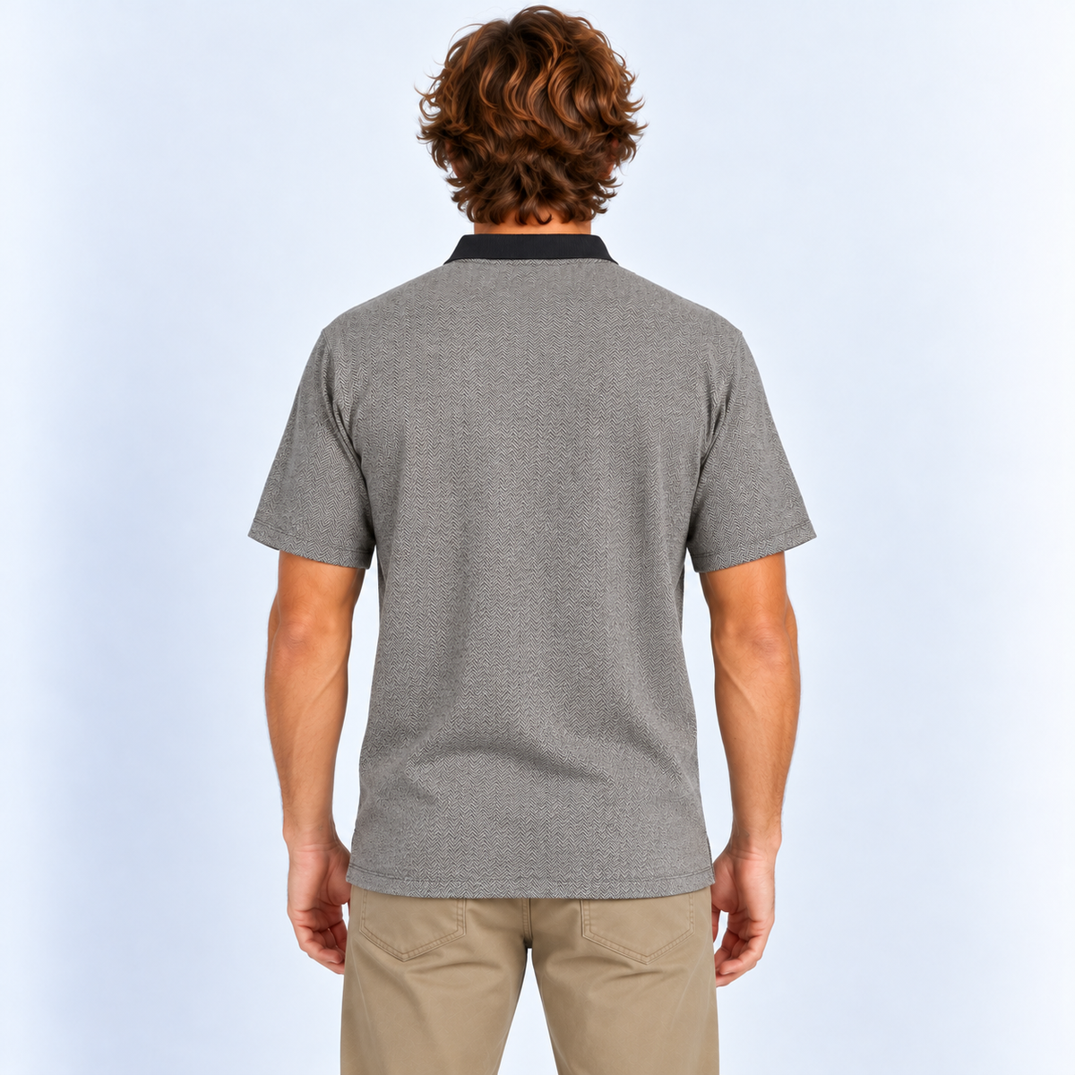 Polera Shield Herringbone Black White