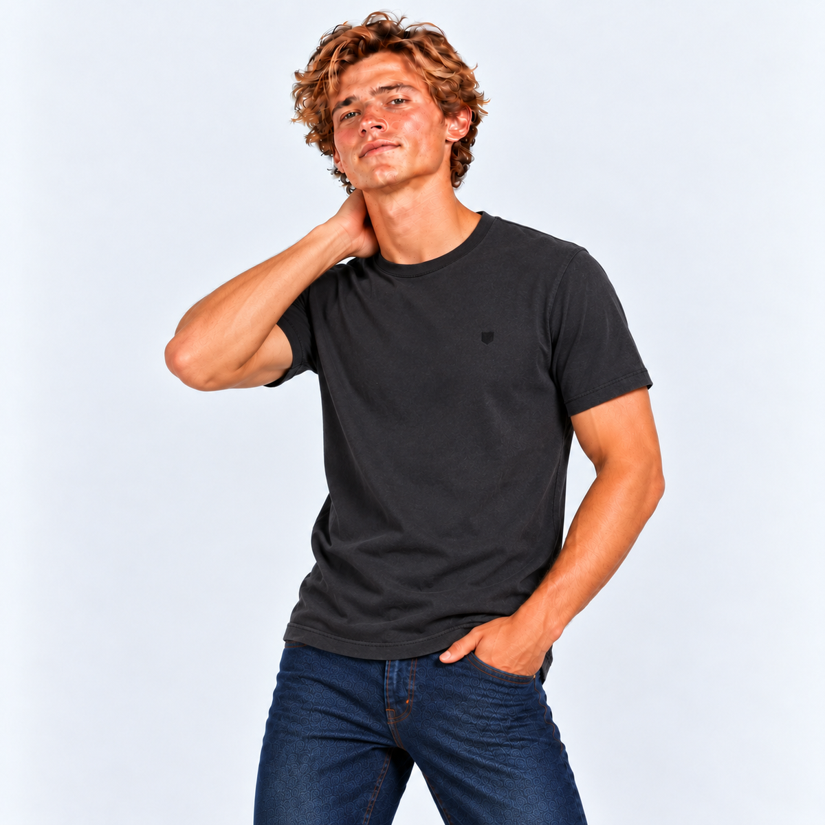Polera Vintage Reserve Black Vintage Wash