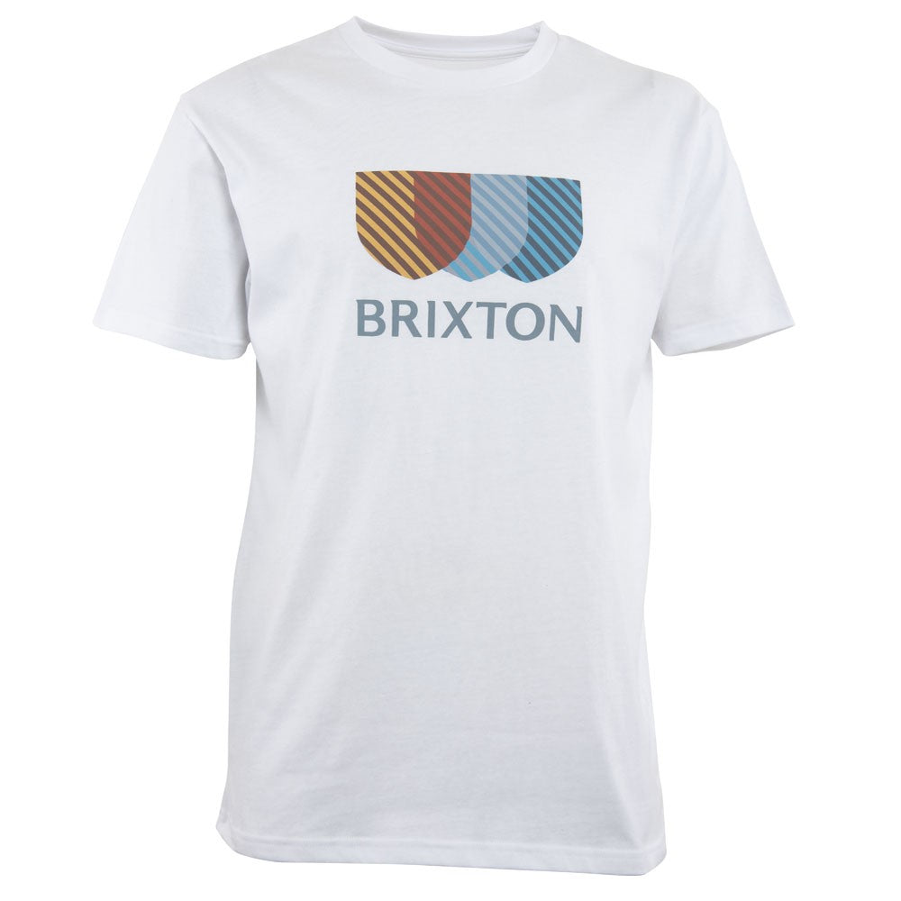 Polera Men White Shield Logo image 0