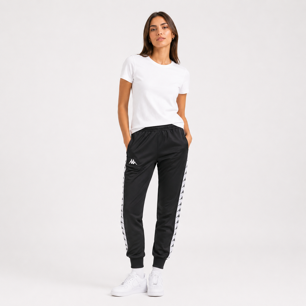 Pantalon 222 Banda Wrastoria Slim Black Kappa