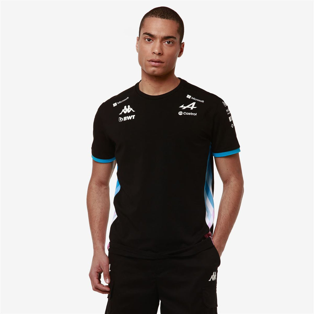Polera Men Adiry Alpine F1 Black Blue Dresden Pink Begonia