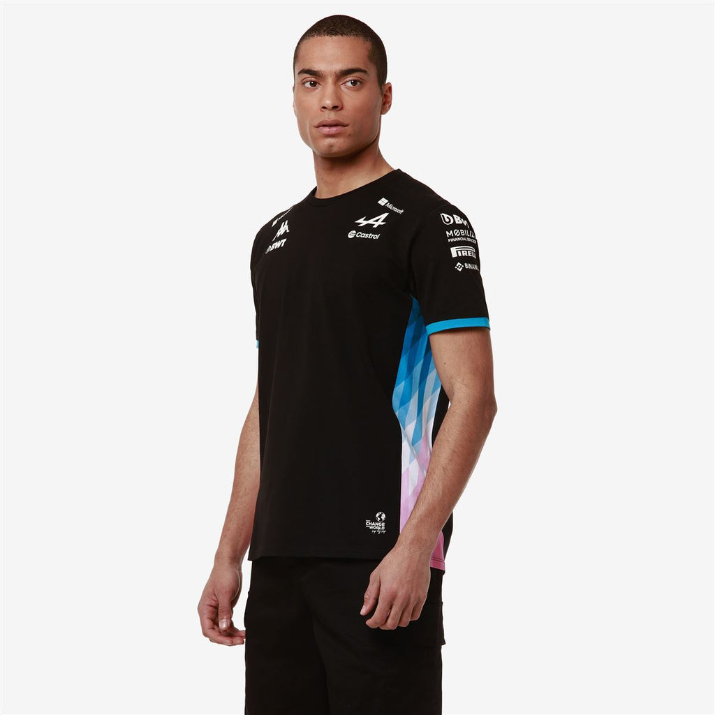 Polera Men Adiry Alpine F1 Black Blue Dresden Pink Begonia