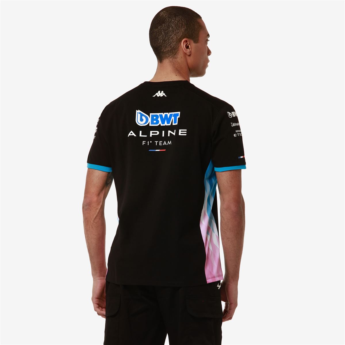 Polera Men Adiry Alpine F1 Black Blue Dresden Pink Begonia