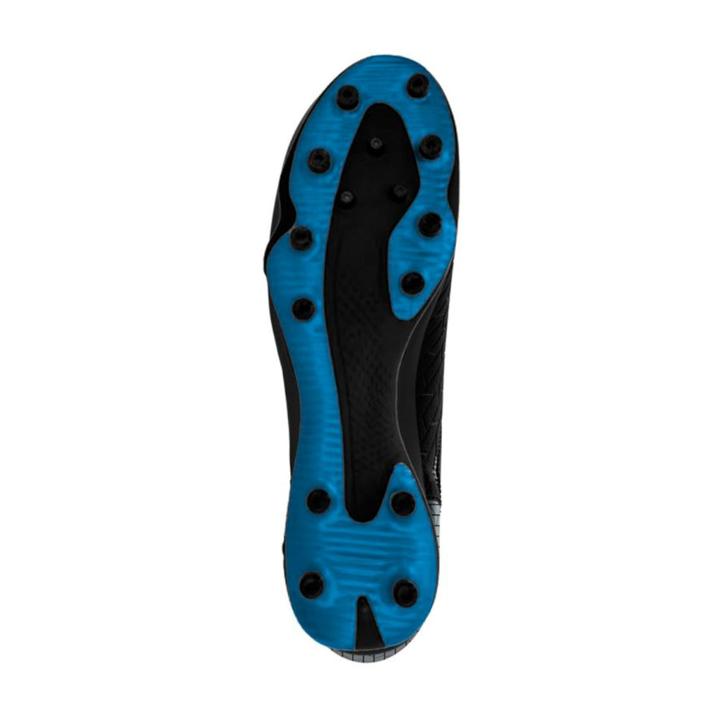 Zapatilla Fútbol Kid Kombat Player Base Black Blue Brilliant Firm Ground