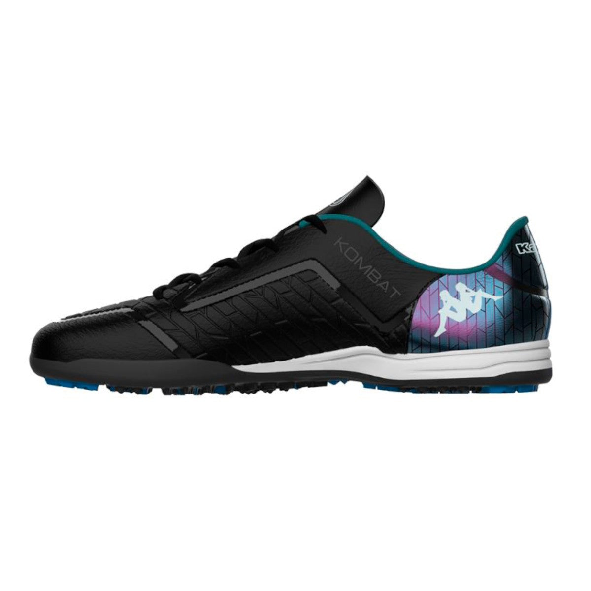 Zapatilla Fútbol Kid Kombat Player Base Black Blue Turf Ground