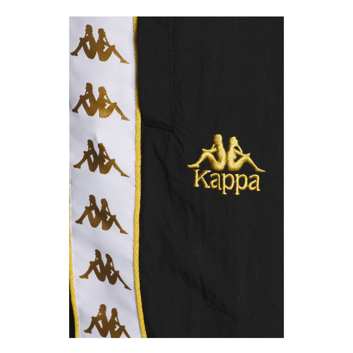 Pantalón Kappa Men Banda Neldo Black Gold White