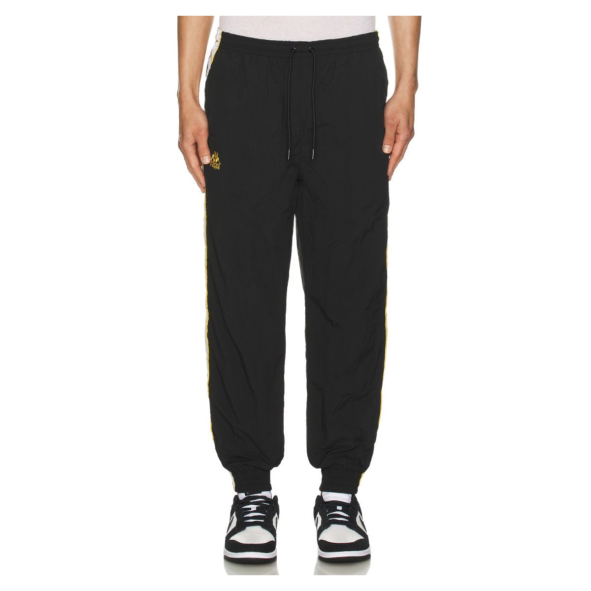 Pantalón Kappa Men Banda Neldo Black Gold White