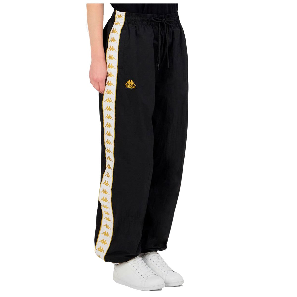 Pantalón Kappa Women Banda Nara Black Gold White