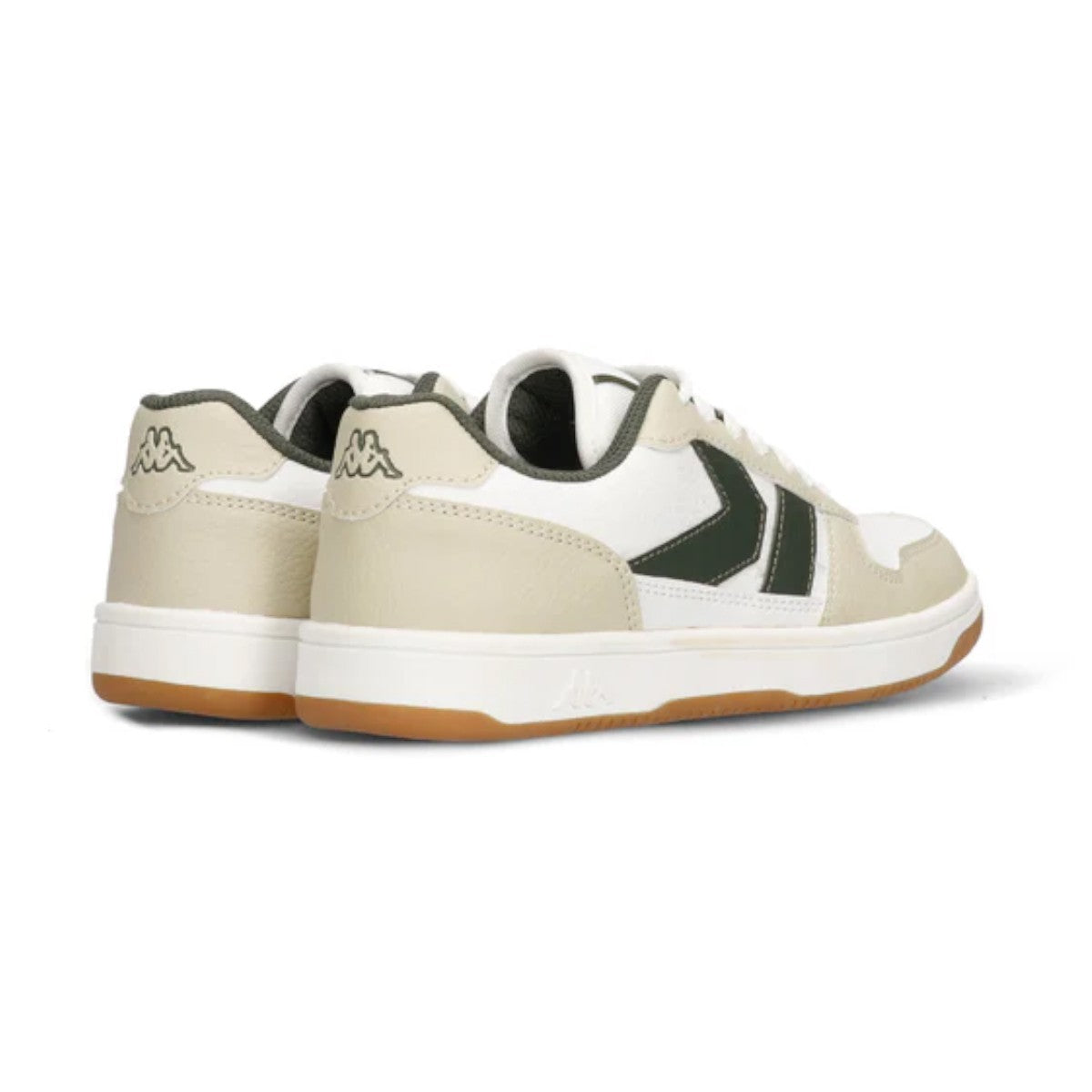 Zapatilla Logo Kappa Karushi White Gray Oyster