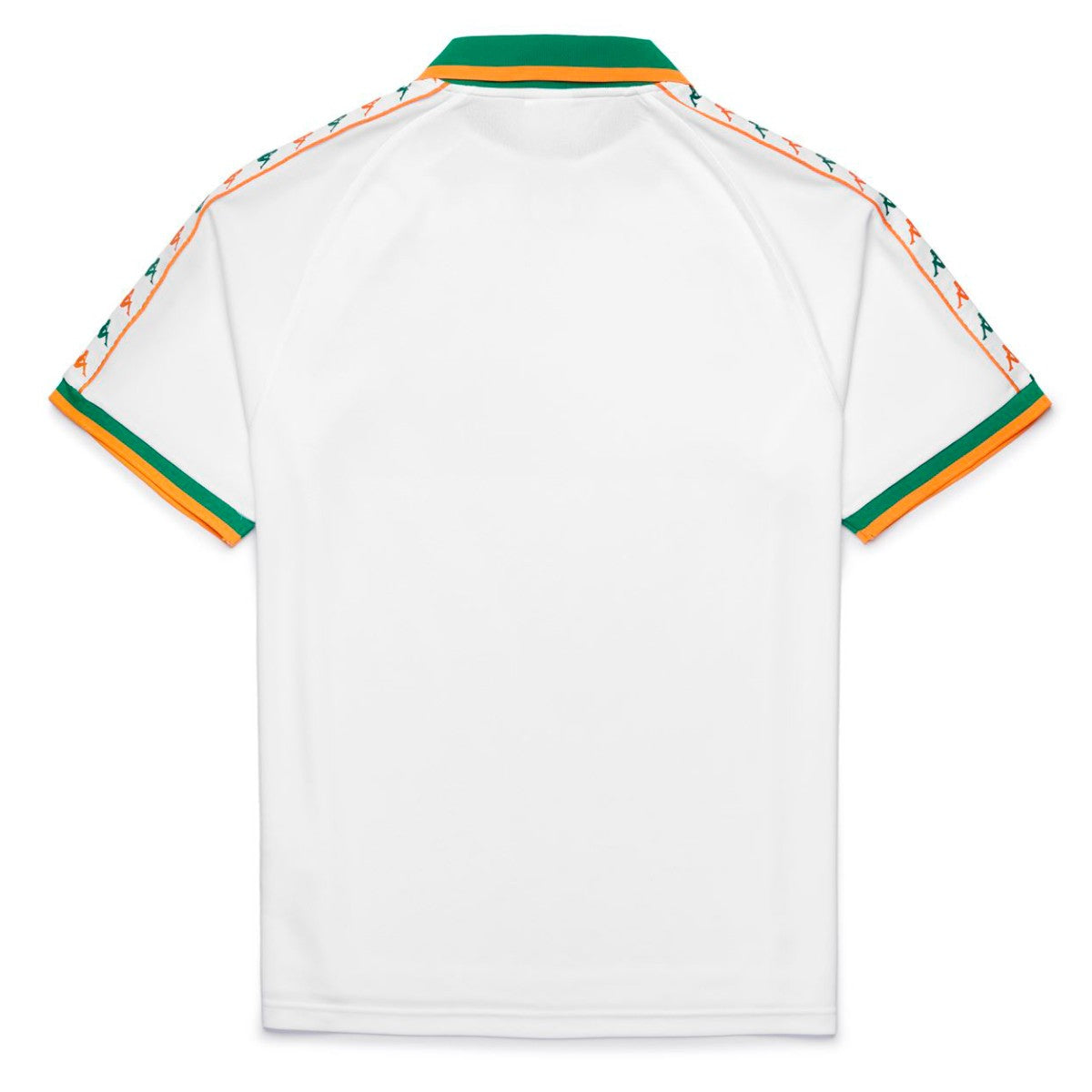 Polera Kappa Men Authentic Banda Notilox White Green Orange