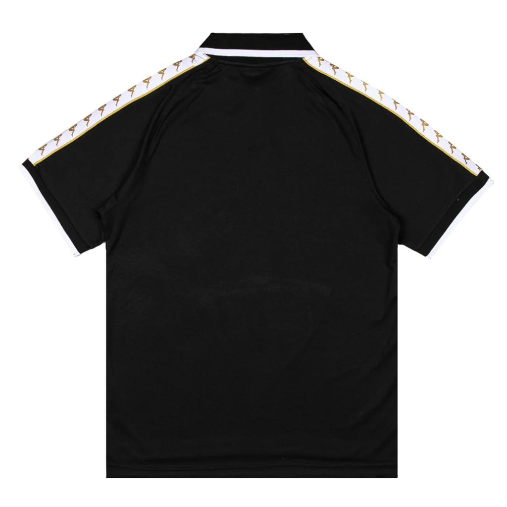 Polera Kappa Men Authentic Banda Notilox Black Gold White