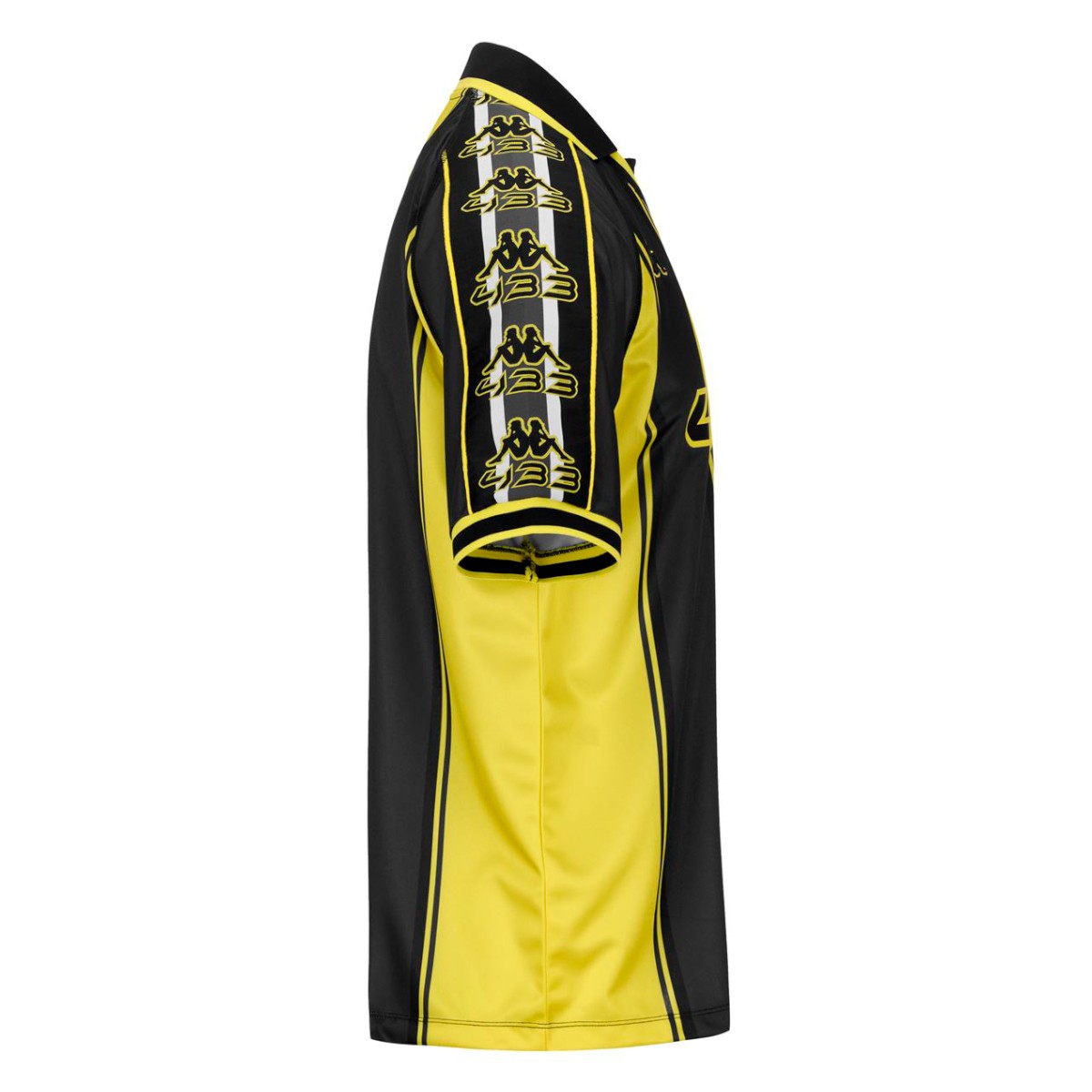 Camiseta Kappa 222 Banda Rombat 433 Oversize Yellow Black