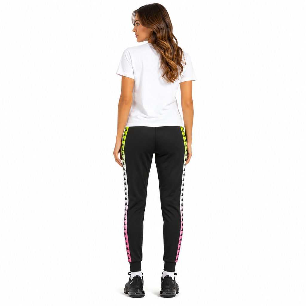 Pantalon 222 Banda Women Wrastoria Degrade Black Fuxia Lime