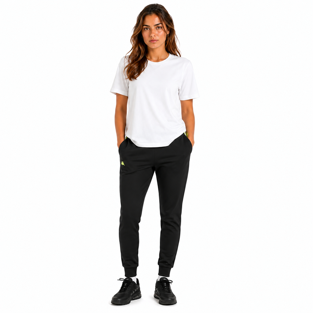 Pantalon 222 Banda Women Wrastoria Degrade Black Fuxia Lime