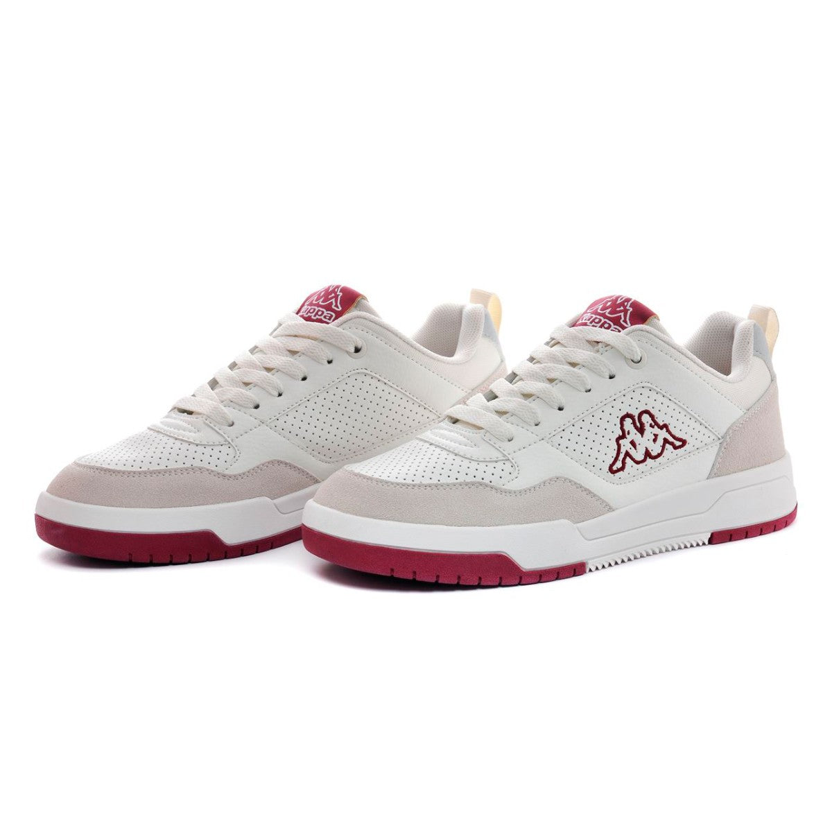 Zapatilla Women Kappa Logo Manisw White Off Red Dark