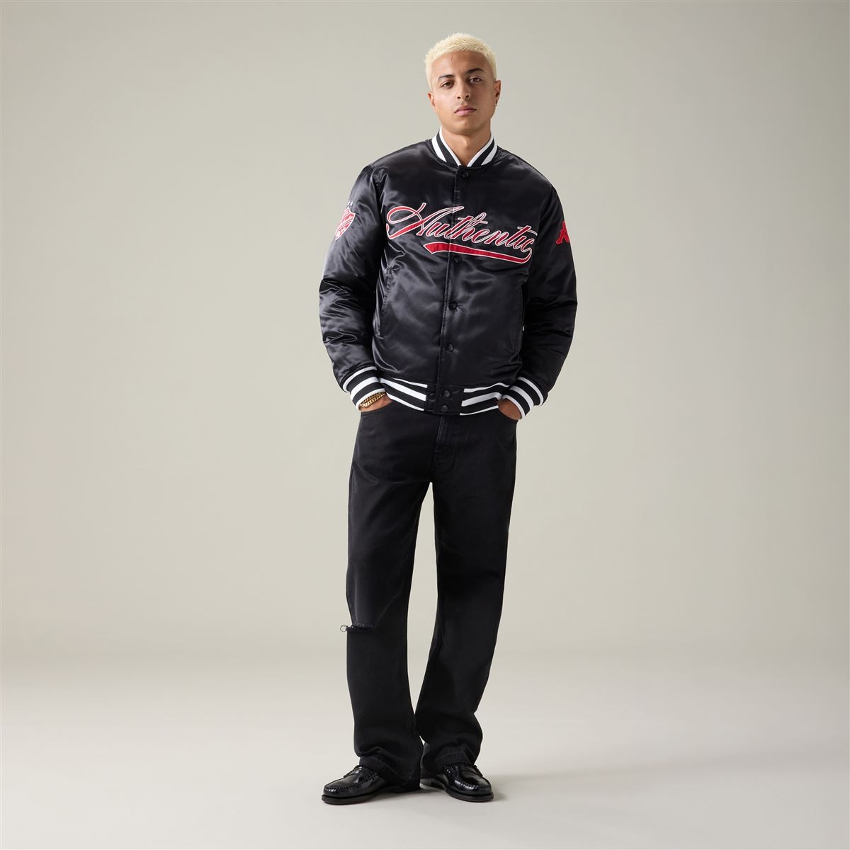 Chaqueta Kappa Authentic Olao Black Racing