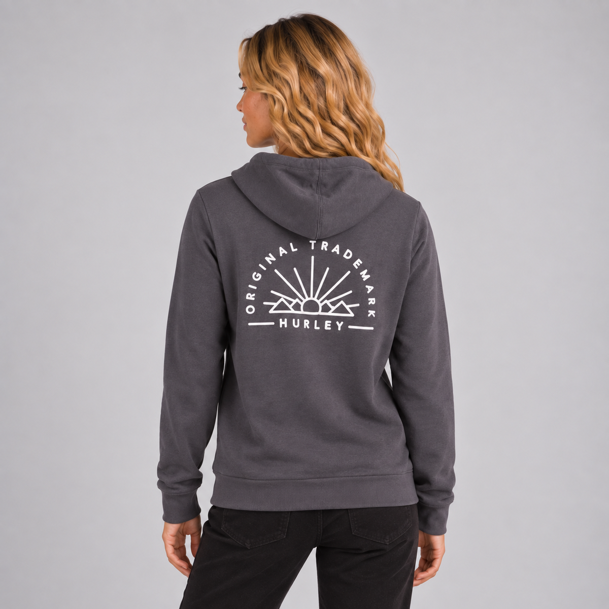 Poleron Pismo Perf Fleee Po Grey Hurley