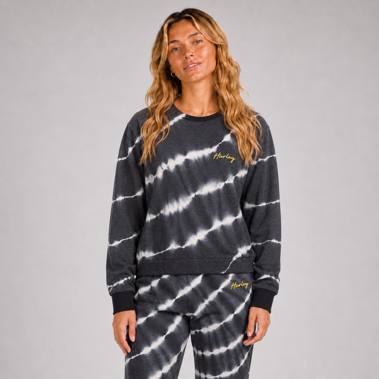 Polerón Tiedye Cropp Crew Cvr Bleach