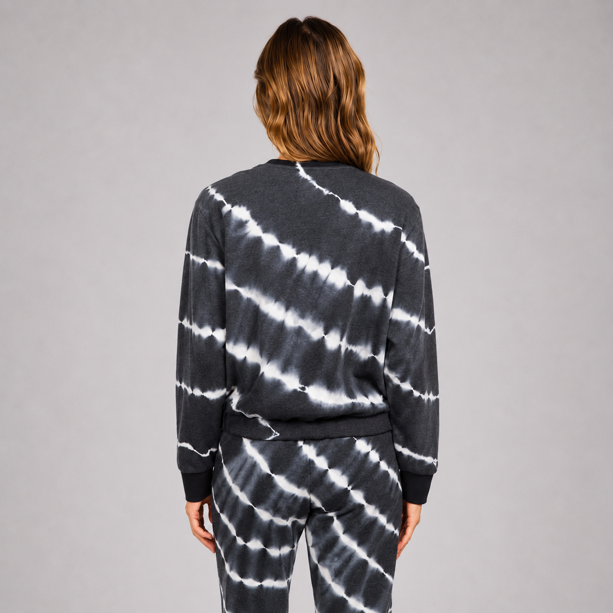 Polerón Tiedye Cropp Crew Cvr Bleach