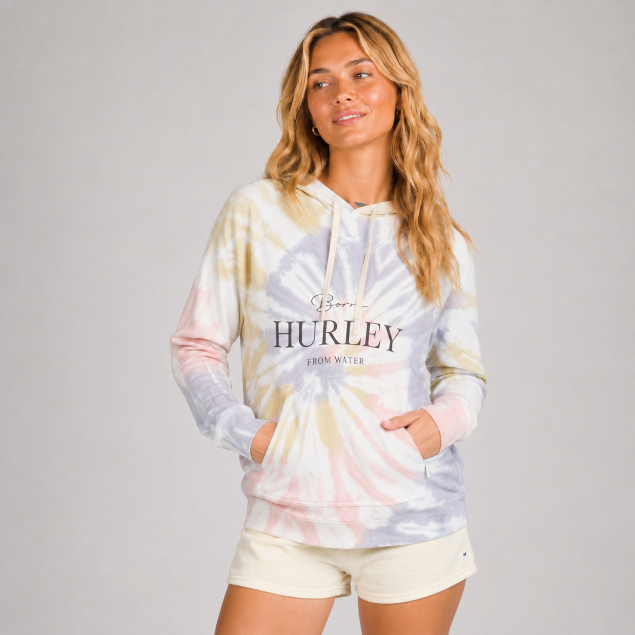 Poleron Ivy Tie Dye Easy Raglan Multi Hurley