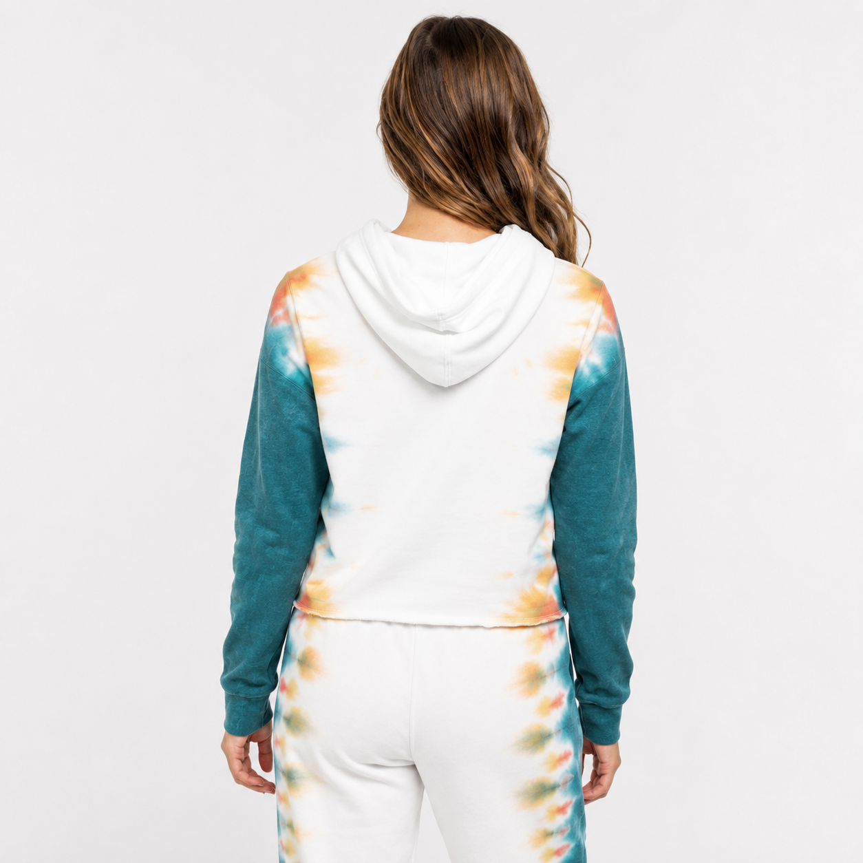 Poleron Crop Scripty Tiedye Cutok Sidtied Hurley
