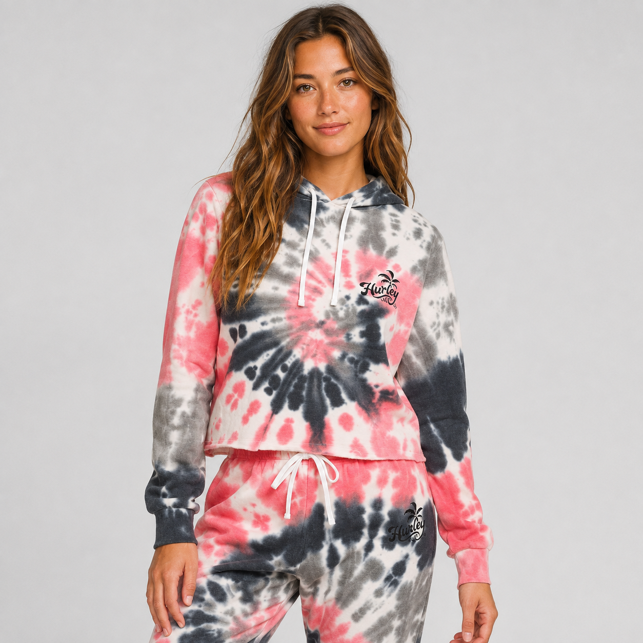 Poleron Crop Vibing Tiedye Cut Of Sweetied Hurley