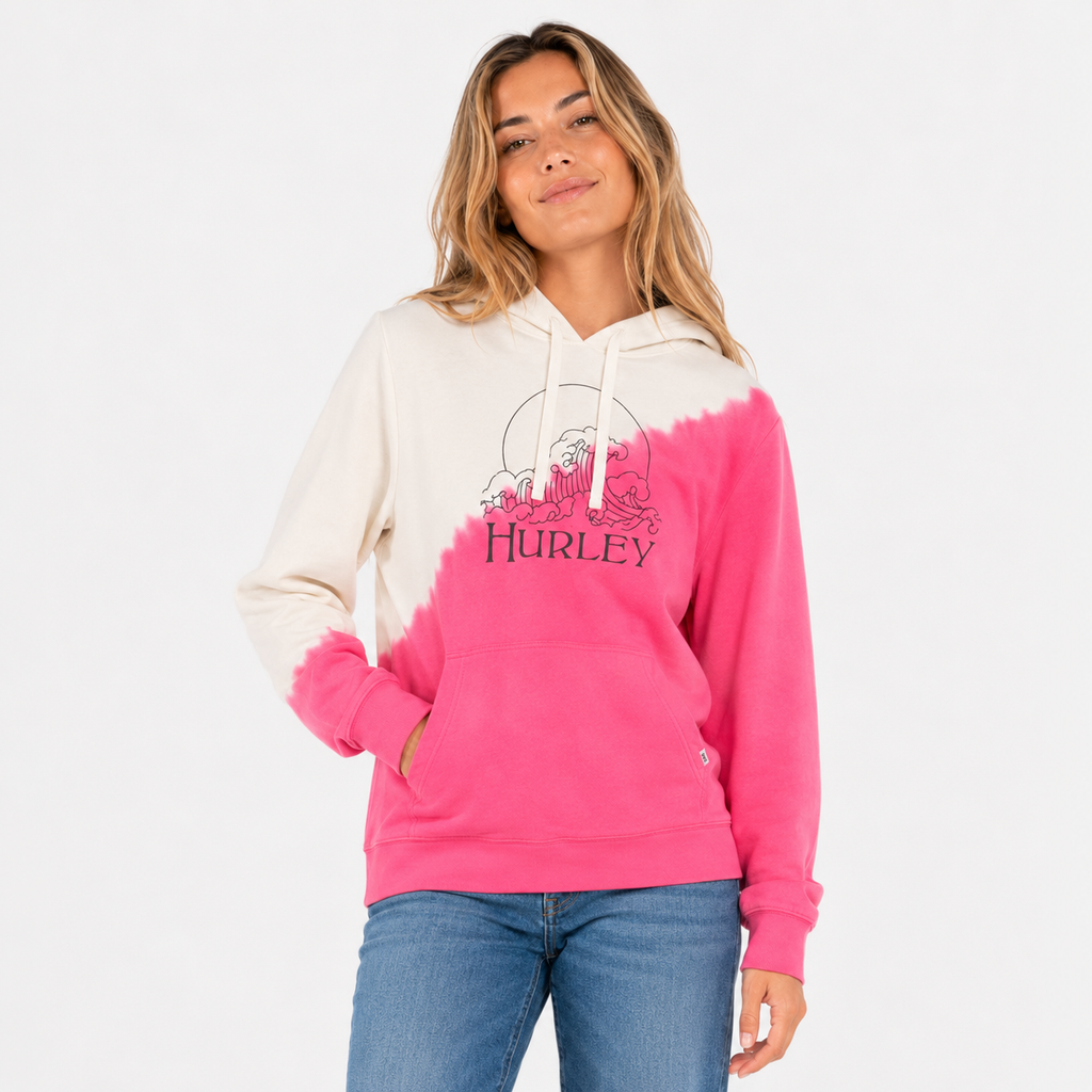 Poleron Hurley Women Saltwa Boyfriend Azal Beige Pink