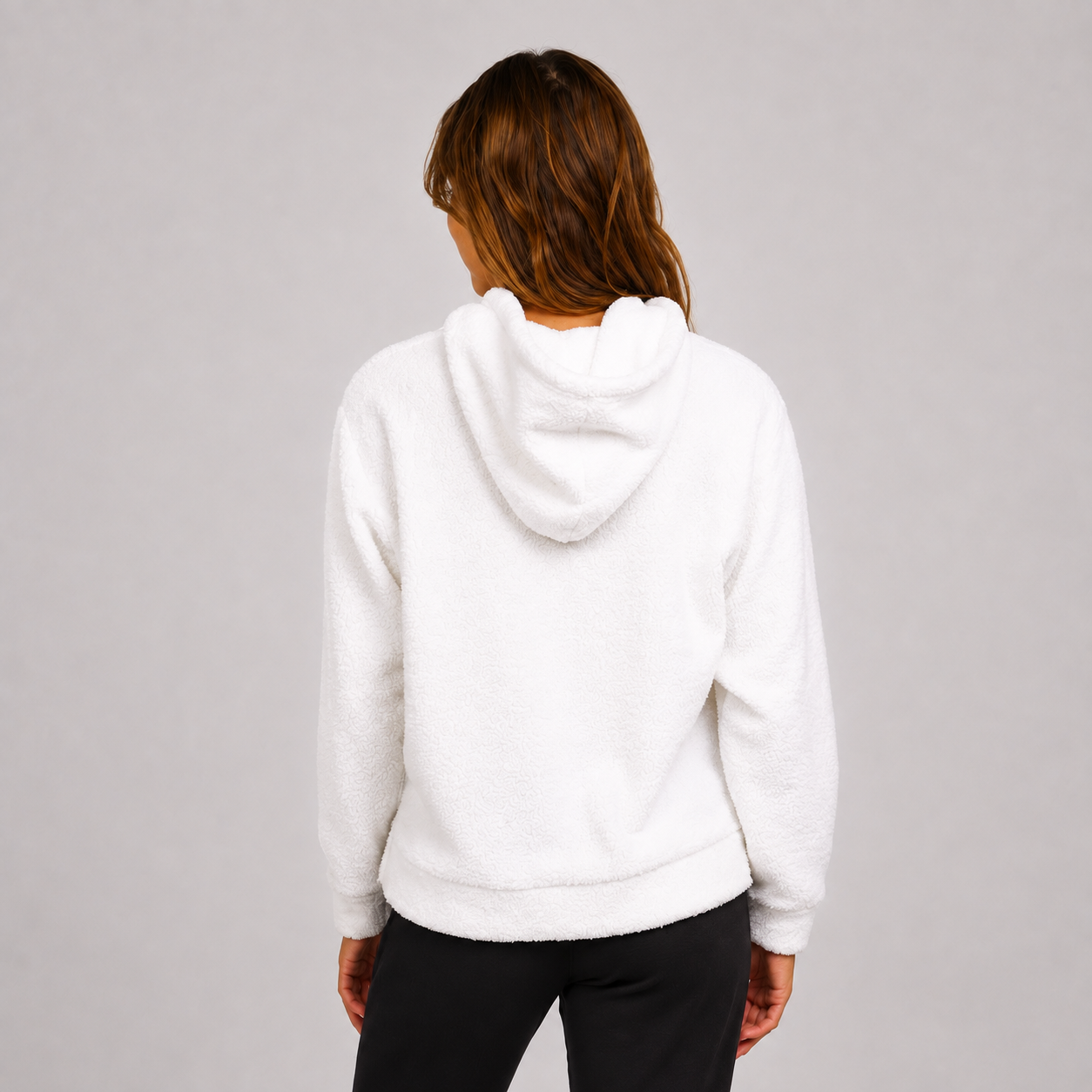 Poleron Teddy Sherpa Pullover Bright White Hurley