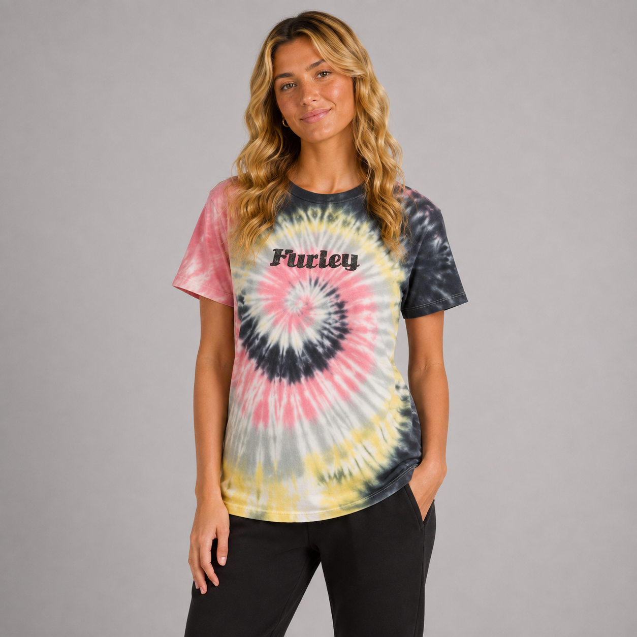 Polera Willie Tie Dye Relax Swrtied Hurley