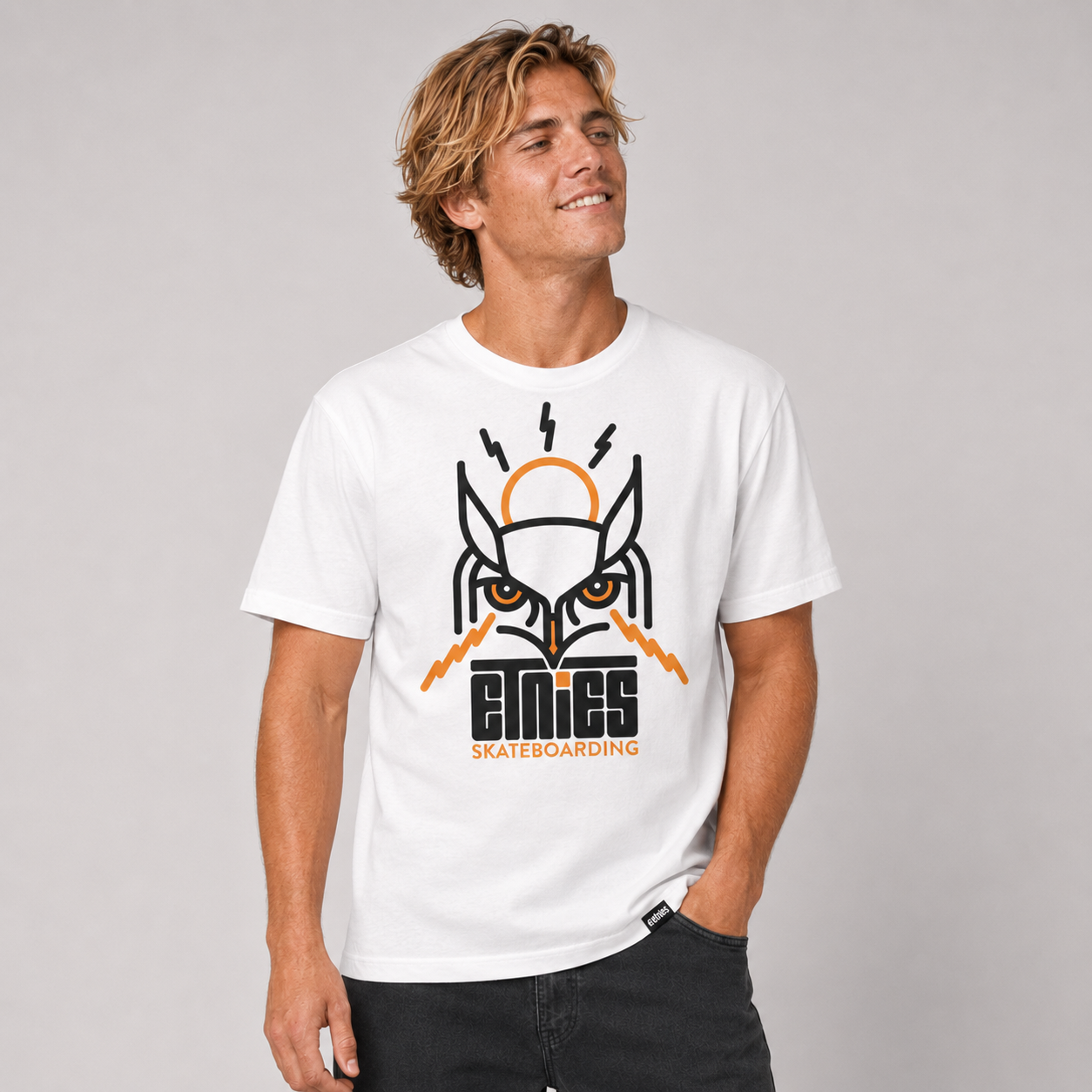 Polera Jono Wood Owl White