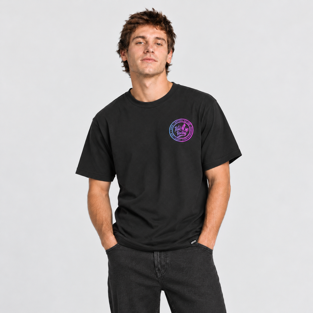 Polera RAD Racing Black Purple Etnies