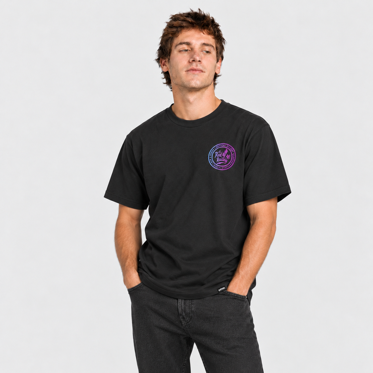 Polera RAD Racing Black Purple Etnies