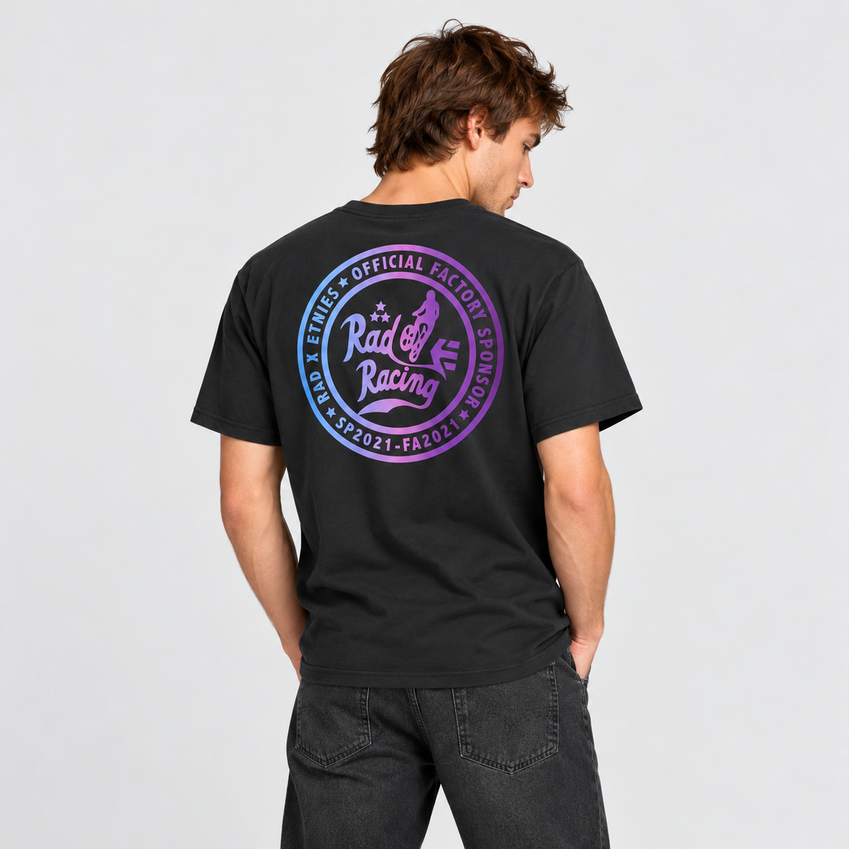 Polera RAD Racing Black Purple Etnies