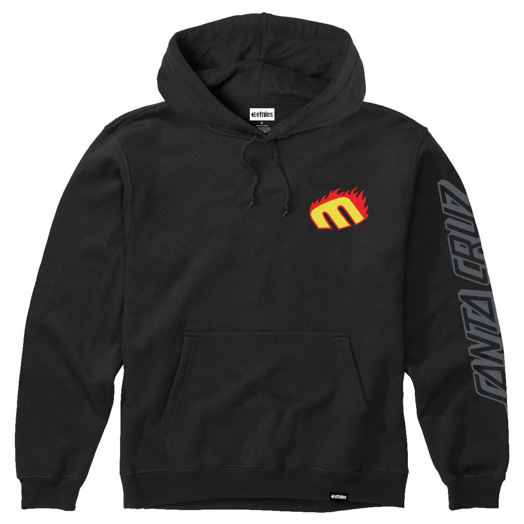Polerón Etnies Santa Cruz Flame Hoodie Black